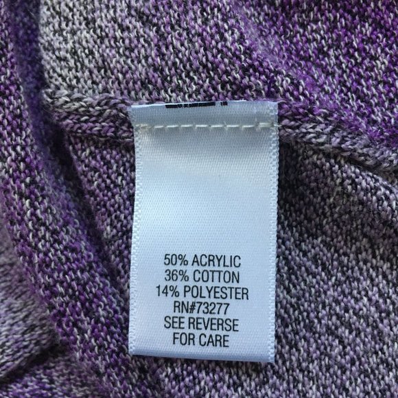 Croft & Barrow Women's Plus Lavender Pink Boatneck Space-Dye Light Knit Sweater - Picture 9 of 15